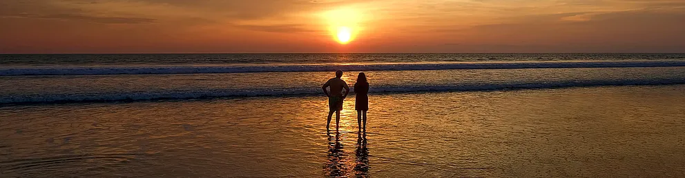 Coucher du solein à Jimbaran