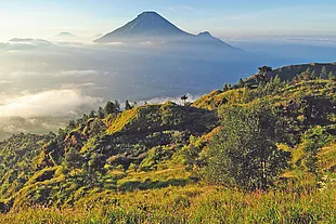 Paysage volcanique à Bali