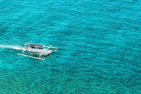 En bateau de Lombok aux îles Gili